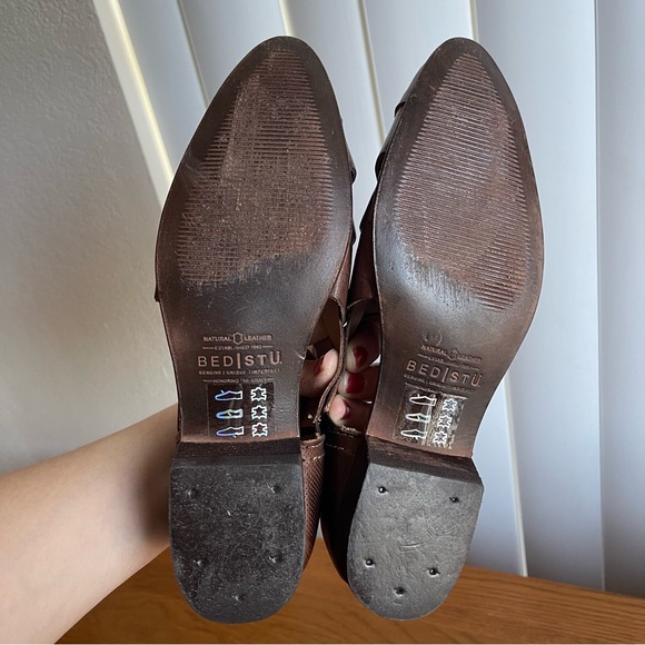Bed Stu Brittany Woven Leather Sandals Women’s Size 6.5 Dark Brown - Picture 13 of 16
